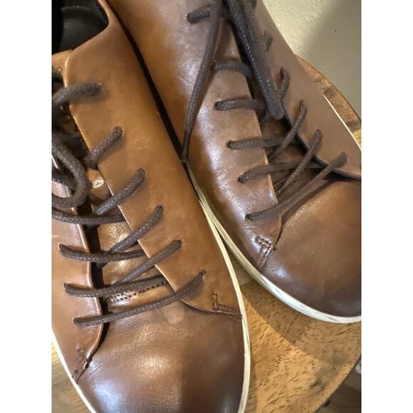 Ecco Brown Leather Casual Sneakers - Picture 4 of 8